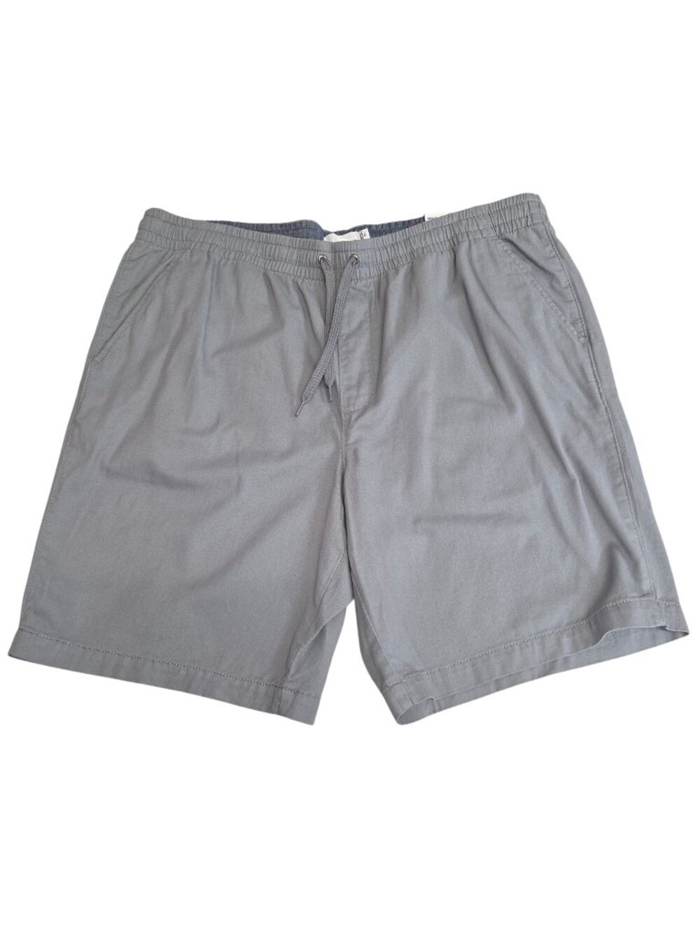 Sonoma Mens Dock Shorts Gray Size 40 Cotton Elastic Waistband 9" Inseam 4314